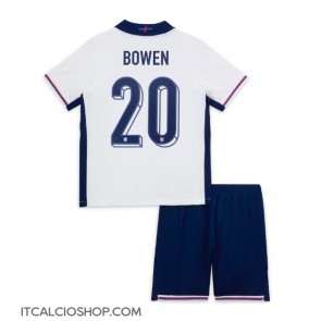 Inghilterra Jarrod Bowen #20 Prima Maglia Bambino Europei 2024 Manica Corta (+ Pantaloni corti)